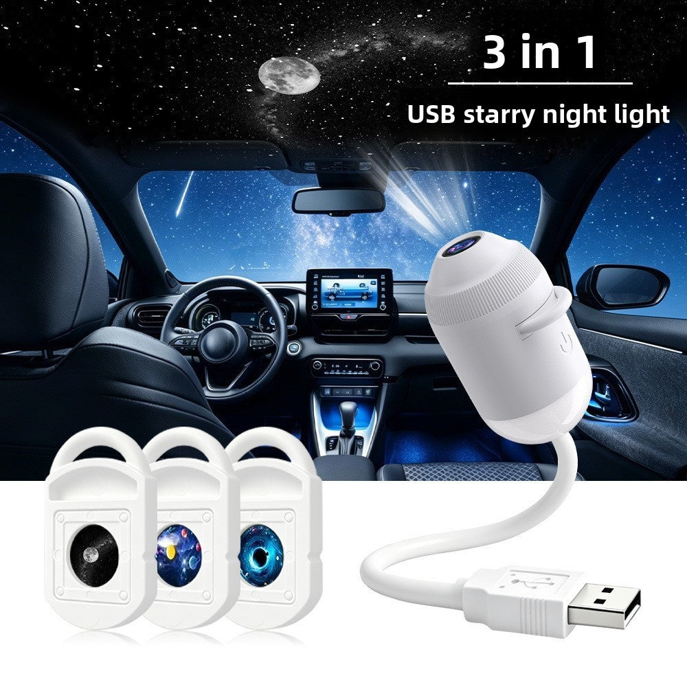 Starry Sky USB Galaxy Projector, 3 films option (supplier image)