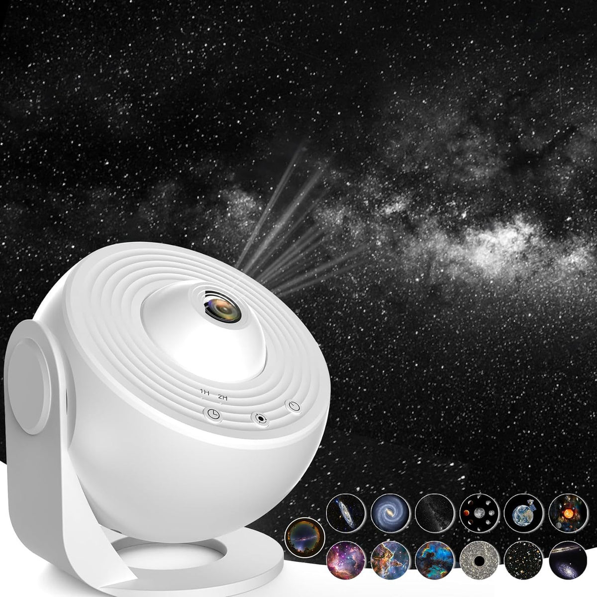 Globe Galaxy Projector Lamp, all white option (supplier image)